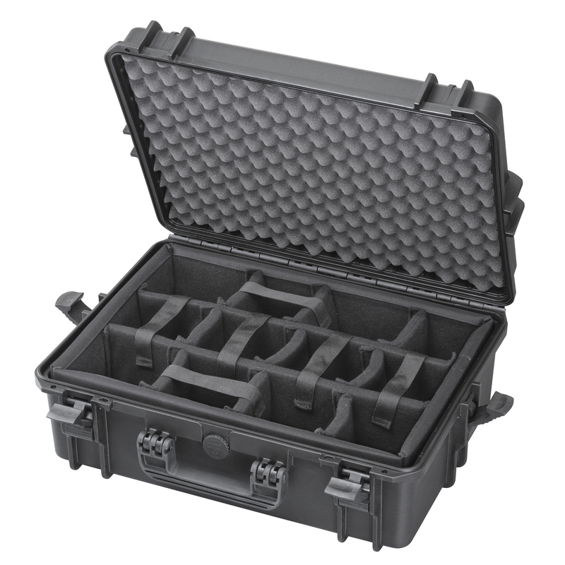 MAX Case MAX505CAM Rugged IP67 Rated Professional Photography Camera Case With Padded Dividers
